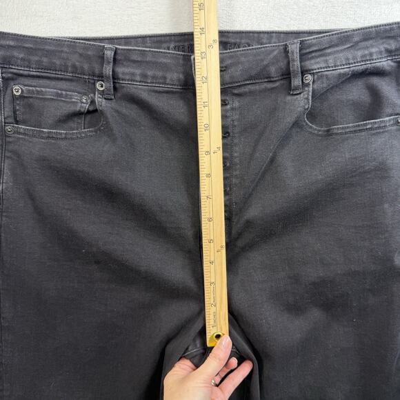 American Eagle Plus 20 Short 20P Jeans Highest Rise Flare Button Fly Stretch - Picture 13 of 16